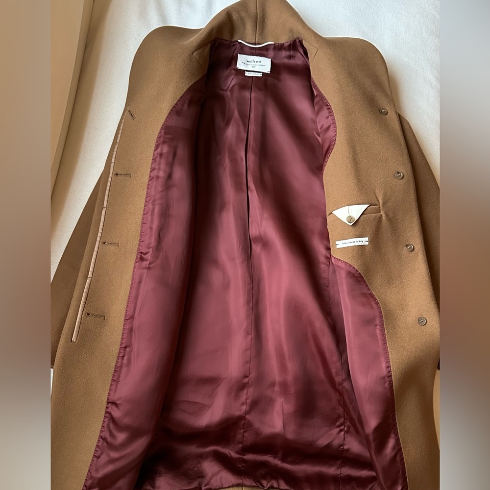 Aritzia Wilfred Wool Cocoon Coat Camel Version 1 - Picture 3 of 11